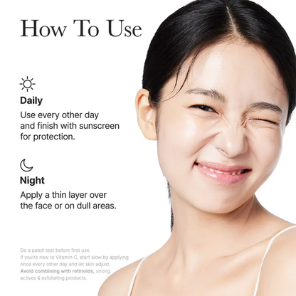 Vitamin C Booster Shot, Pure Vitamin C + Glutathione for Bright, Healthy Skin Glow
