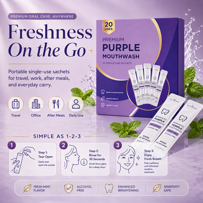Purple Mouthwash - Sachets 20 Pack