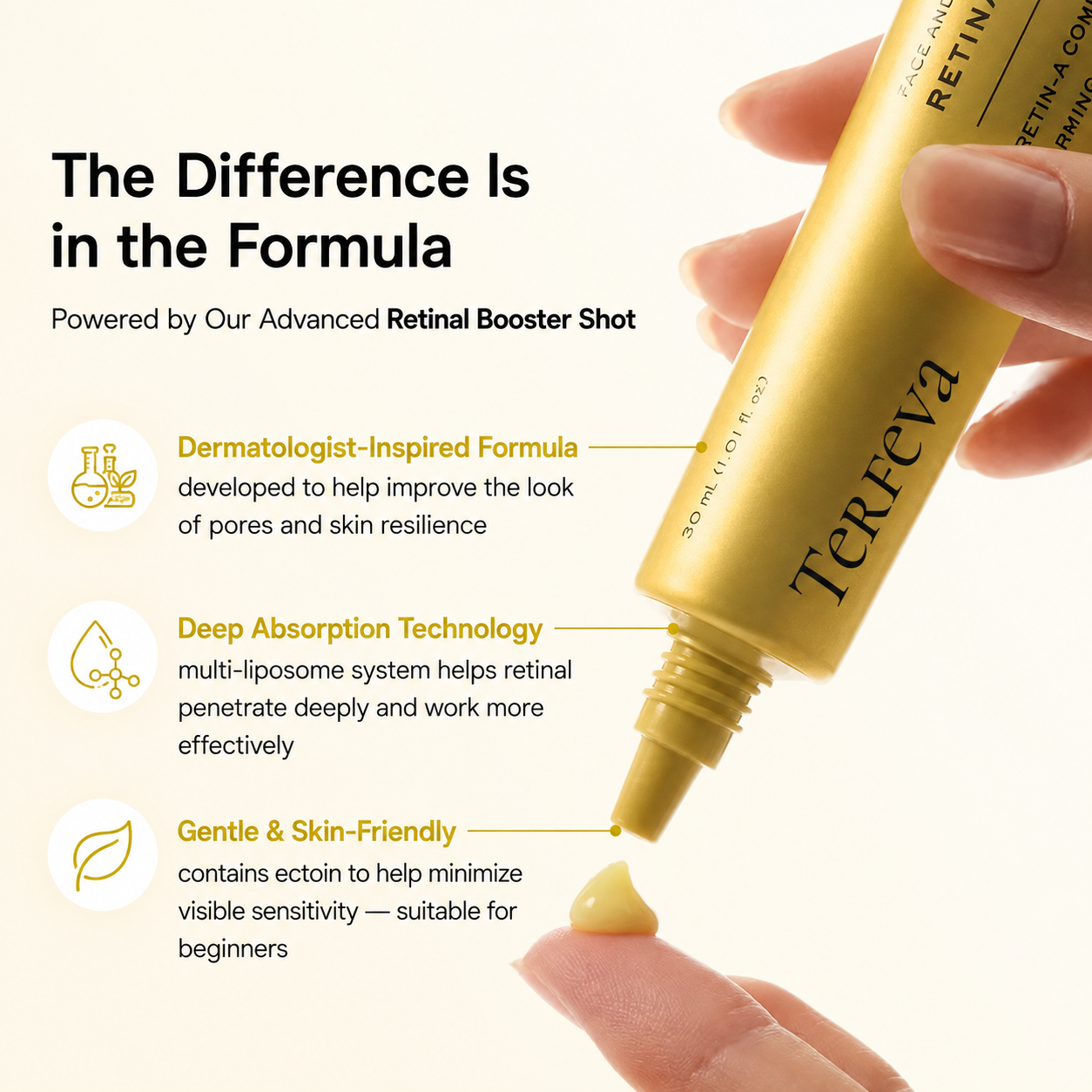 Vitamin C Booster Shot, Pure Vitamin C + Glutathione for Bright, Healthy Skin Glow